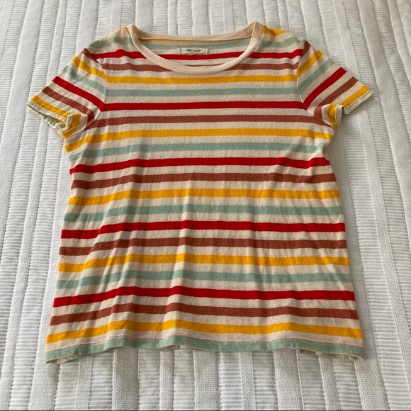 Madewell Akita Stripe Lo-Fi Shrunken Tee - Picture 3 of 11